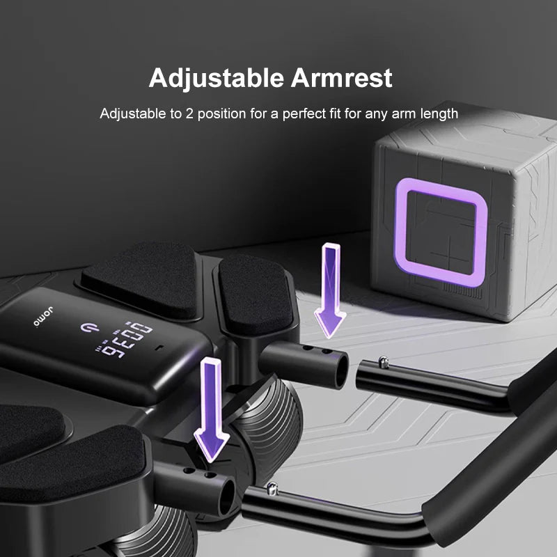Ab roller with adjustable Armrest
