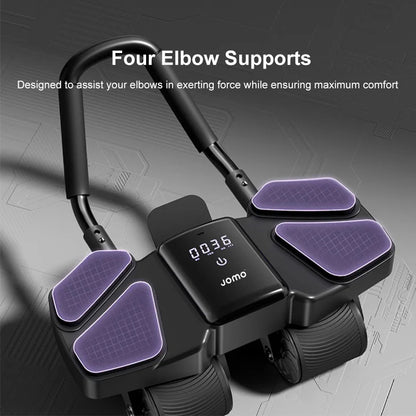 Ab roller with four elbow supports